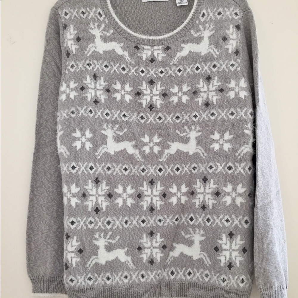 Alfred Dunner M Alpine Lodge Fair Isle Sweater
